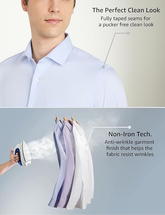 Symbol Premium Men's Cotton Non-Iron Formal Shirt (Regular Fit | Solid)