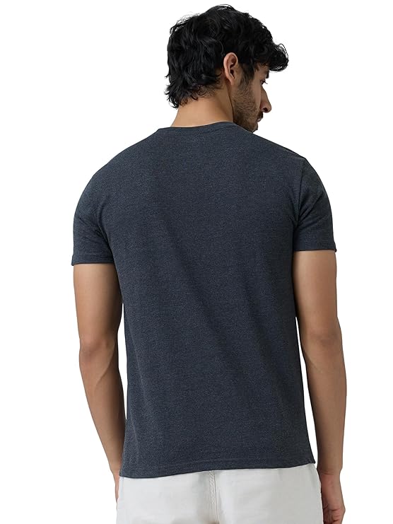 XYXX Men's Solid Regular Fit T-Shirt