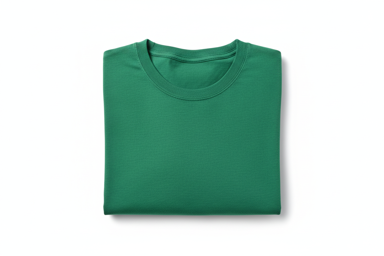 green t-shirt